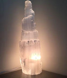 Selenite Skyscraper Lamp
