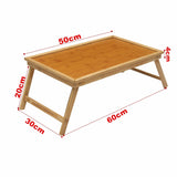Wooden Bamboo Foldable Bed Tray - Cali Genre
