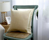 Silver Embroidered Velvet Pillow Cover