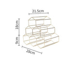 Gold Geometric Bottle Display - Cali Genre