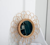 Rattan Sunflower Mirror
