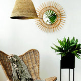 Rattan Sunflower Mirror