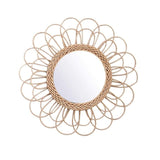 Rattan Sunflower Mirror