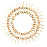 Rattan Sunflower Mirror