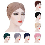 Stretch Turban.  Wear under hats, scarves or style them just like this.