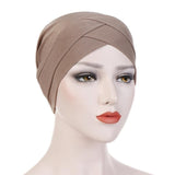 Stretch Turban.  Wear under hats, scarves or style them just like this.