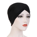 Stretch Turban.  Wear under hats, scarves or style them just like this.