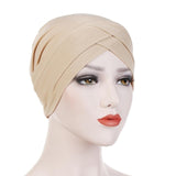 Stretch Turban.  Wear under hats, scarves or style them just like this.