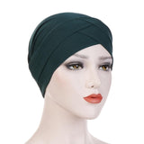 Stretch Turban.  Wear under hats, scarves or style them just like this.