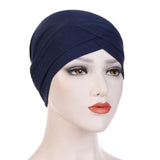 Stretch Turban.  Wear under hats, scarves or style them just like this.