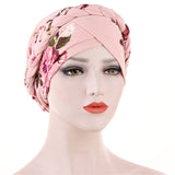 Solid cotton turban with beaded embellishments