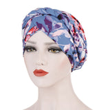 Solid cotton turban with beaded embellishments