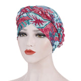 Solid cotton turban with beaded embellishments