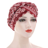 Solid cotton turban with beaded embellishments